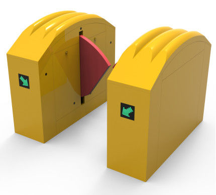 304 Thép không gỉ có thể thu vào Flap Barrier Turnstile hai chiều