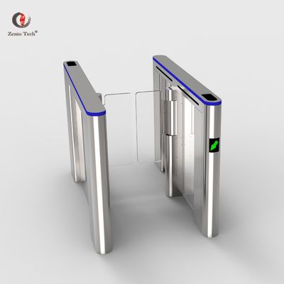 304 Thép không gỉ tự động Turnstile Flap Barrier Gate Lối vào hai chiều