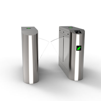 Ánh sáng LED một làn đường Flap Barrier tự động người đi bộ