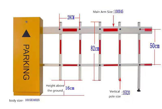 Tốc độ điều chỉnh cản giao thông đường bộ 24v DC động cơ không chải với hàng rào