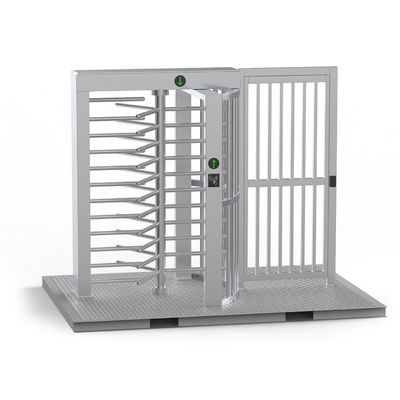 Cửa kiểm soát truy cập Thiết bị bảo mật kênh kép RFID cao đầy đủ cổng quay cổng RFID QR cửa hàng rào cản