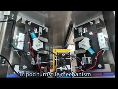 Chiều rộng lối đi 550mm Cổng quay an ninh cho người đi bộ RS485 AC220V 50HZ